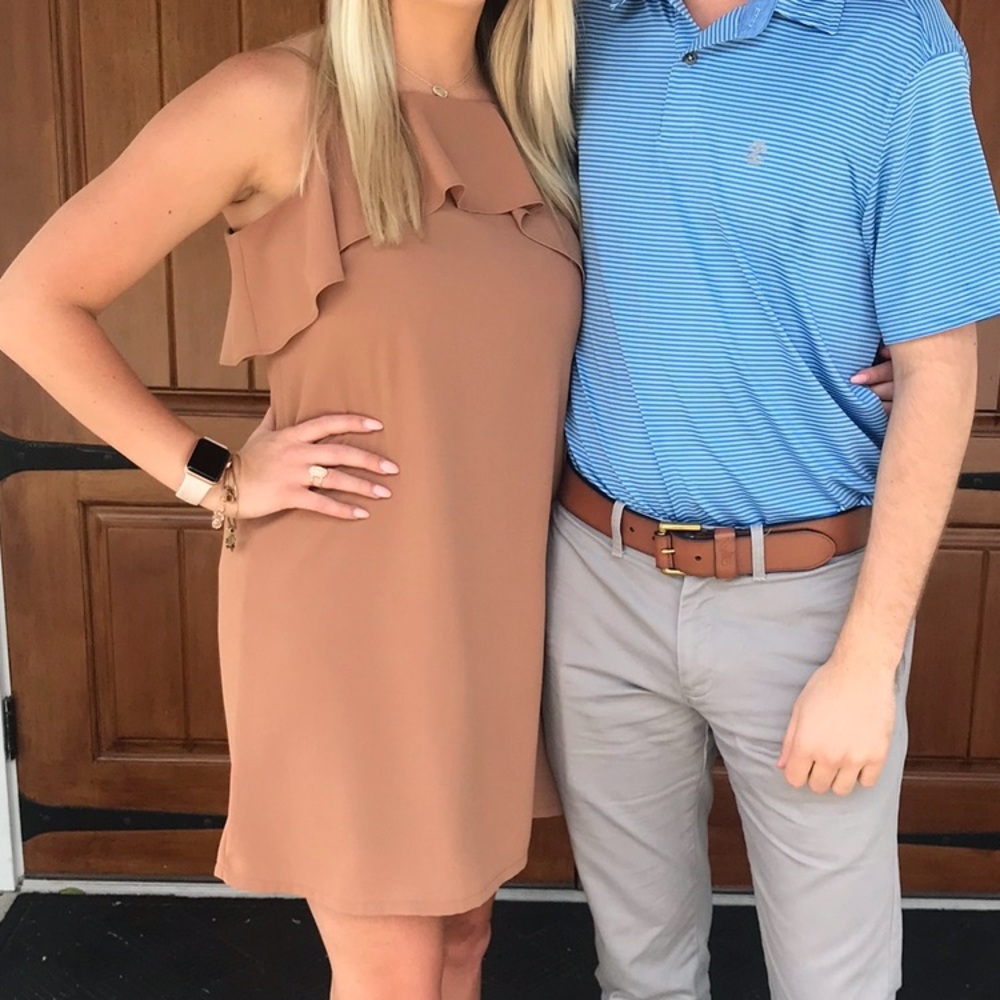 Brown/tan short dress